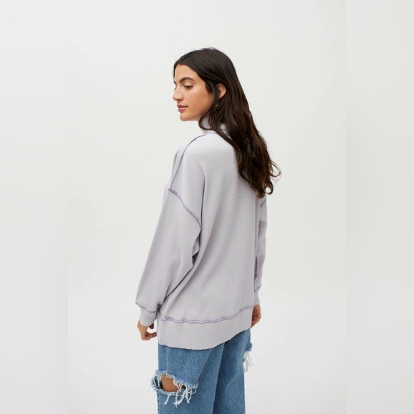 Urban Outfitters Purple Alabaster Womens Waffle Knit Turtleneck - Picture 4 of 12